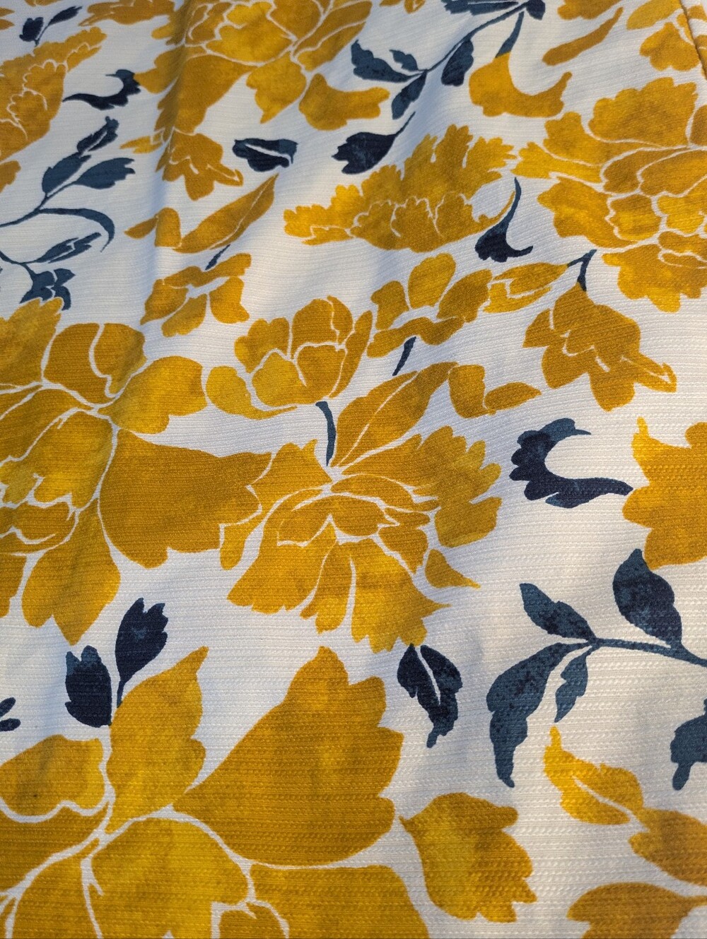 Ann Taylor Floral Cotton Mini Pencil Skirt Yellow White Business Sizw 10 New - Picture 5 of 9
